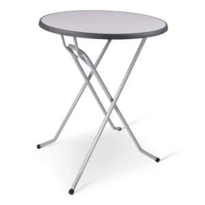 Moderne inklapbare statafel voor evenementen en feesten, compact en stijlvol.