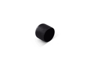 Accessoire voor statafels, zwart rubberen voetdop voor stabiliteit.