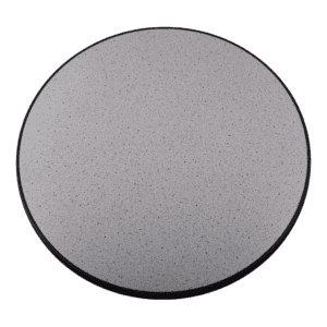 Rond tafelblad in grijs voor statafels, ideaal voor evenementen en feesten.