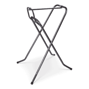 Statafelonderstel in zwart voor stabiele en stijlvolle statafels, ideaal voor evenementen.