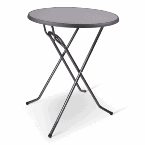 Statafel met inklapbare poten, ideaal voor evenementen en cateringgebruik.