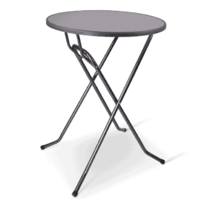 Moderne metalen statafel, ideaal voor evenementen en horeca in België.