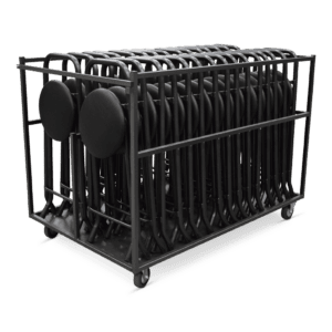 Transportkar inclusief 30 barkrukken voor evenementen en catering.