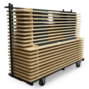 Transportkar inclusief biertafelsets, ideaal voor evenementen en feesten.