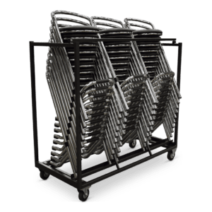 Transportkar inclusief 30 barkrukken voor evenementen en horeca.