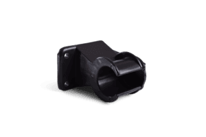 Robuuste tafelvoet voor statafels, zwart, eenvoudig te bevestigen.