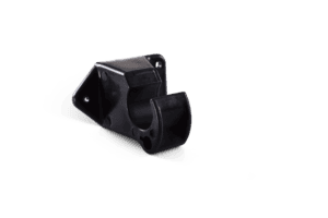 Stevige bevestigingsbeugel voor statafels en accessoires.