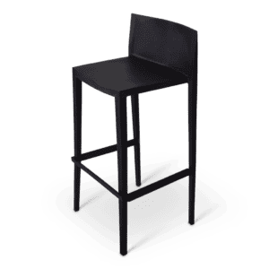 Zwarte statafelstoel, ideaal voor evenementen en horeca.