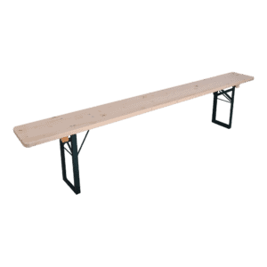 Robuuste houten statafel voor evenementen en feesten.