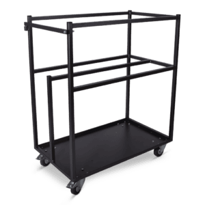 Statafelwagen met wielen, ideaal voor evenementen en catering.