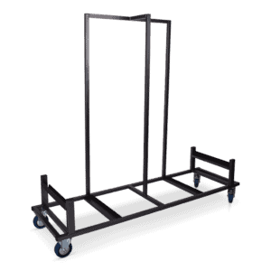 Statafelwagen met wielen voor het gemakkelijk verplaatsen van statafels.