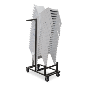 Transportkar inclusief 20 stapelstoelen Waal, ideaal voor evenementen en catering.