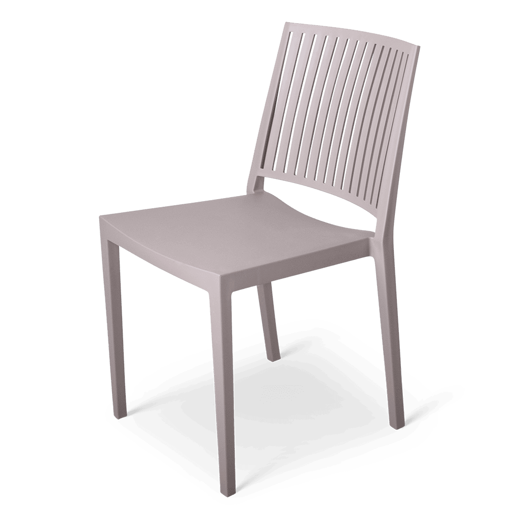 Moderne statafelstoel met rugleuning, ideaal voor evenementen en horeca.