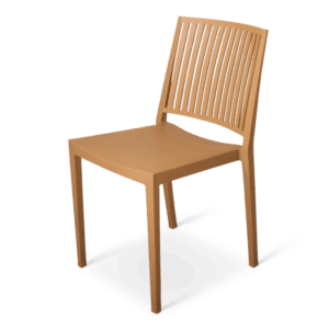 Houten stoel voor statafel, ideaal voor horeca en evenementen.