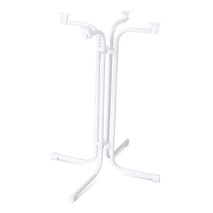 Statafelstandaard voor statafels, stevig en gemakkelijk te verplaatsen, ideaal voor evenementen.